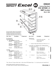 Hussmann impact Excel C5X-E Technical Data Sheet