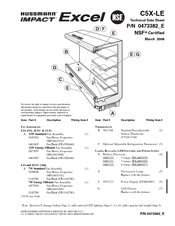 Hussmann impact Excel C5X-LE Technical Data Sheet