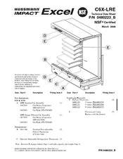 Hussmann Impact Excel C6X-LRE Technical Data Sheet