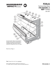 Hussmann Impact F2XLG Technical Data Sheet