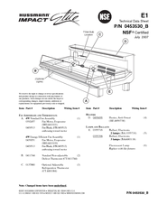 Hussmann IMPACT Elite E1 Technical Data Sheet