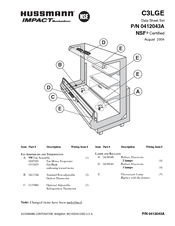 Hussmann IMPACT Excel C3LGE Datasheet