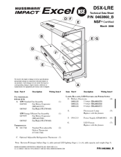 Hussmann IMPACT Excel D5XLRE Technical Data Sheet