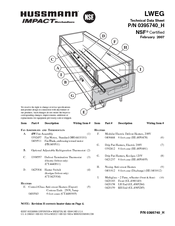 Hussmann IMPACT LWEG Technical Data Sheet