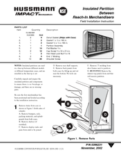 Hussmann IMPACT RMF Installation Instructions Manual