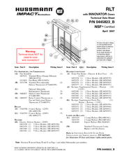 Hussmann IMPACT RLT Technical Data Sheet