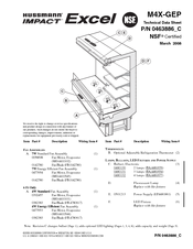 Hussmann Impact Excel M4X-GEP Technical Data Sheet
