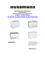 Hussmann HSD/SC-190Y Operating And Installation Instructions