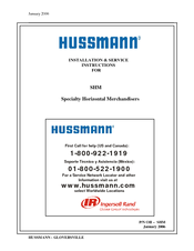 Hussmann SHM Series Installation And Service Instructions Manual