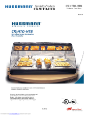 Hussmann Specialty Products CR3HTO-HTB Technical Data Sheet
