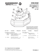 Hussmann IMPACT CW2-EGE Technical Data Sheet