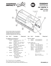 Hussmann ESBDHV Technical Data Sheet