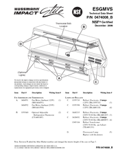 Hussmann IMPACT Elite ESGMVS Technical Data Sheet