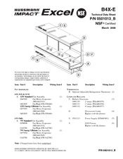 Hussmann IMPACT Excel B4X-E Technical Data Sheet