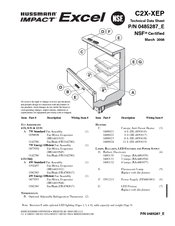Hussmann C2X-XEP Technical Data Sheet