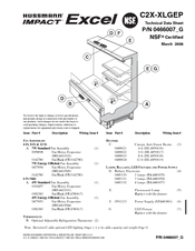 Hussmann C2X-XLGEP Technical Data Sheet