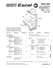 Hussmann C3X-LGE Technical Data Sheet