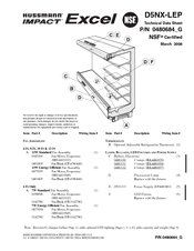 Hussmann D5NX-LEP Technical Data Sheet