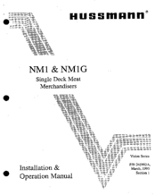 Hussmann NM1G Installation And Operation Manual