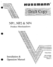 Hussmann NP4 Installation And Operation Manual
