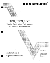 Hussmann NVGB Installation & Operation Manual