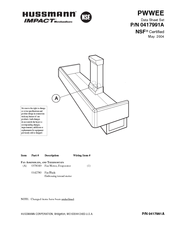 Hussmann PWWEE Datasheet