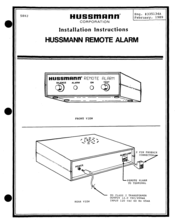 Hussmann Remote Alarm Install Manual