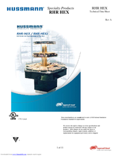 Hussmann RHR-HEX2 Technical Data Sheet