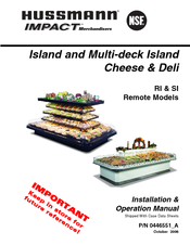Hussmann RI3-E Installation And Operation Manual