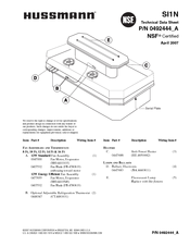 Hussmann SI1N Technical Data Sheet