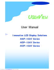 I-Tech UltraView HAP15AV Series User Manual
