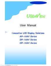 I-Tech UltraView OP-19AV Series User Manual