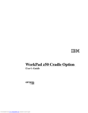 IBM WordPad z50 User Manual
