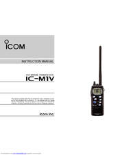 ICOM IC-M1V Instruction Manual