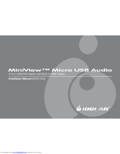 IOGEAR MiniView GCS712U Installation Manual
