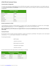 InFocus LP 225 Command Manual