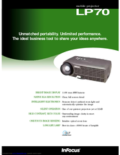 Infocus Lp70 Manuals Manualslib