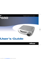 InFocus LP 650 User Manual