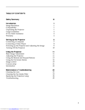 InFocus LP 740 LiteMount User Manual