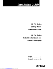 InFocus LP 740 LiteMount Installation Manual