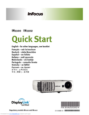 InFocus Work Big IN1100 Quick Start Manual