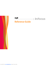 InFocus Work Big IN38 Reference Manual