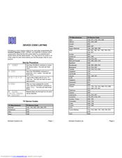 Innotech IC8001 Supplementary Manual