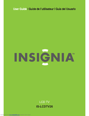Insignia IS-LCDTV26 User Manual