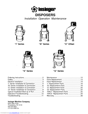 Insinger SERIES O Installation Operation & Maintenance