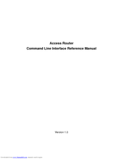Intellinet 516204 Cli Reference Manual