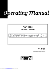 Inter-m DIV-9123 Operating Manual