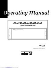 Inter-m OT-4960 Operating Manual
