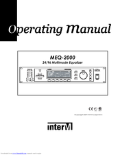 Inter-m MEQ-2000 Operating Manual