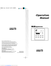 Inter-m RM-88 Operation Manual